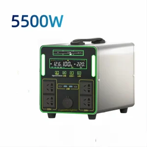 5500W LiFePO4 Solar Generator for Cold Weather Russia Ice Fishing Emergency Cottage Portable Power Station Backup
