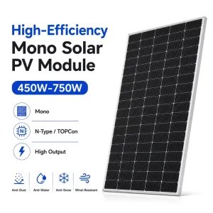 550w Bifacial Monocrystalline Solar Panel Accessories 550 Watts Bifacial Solar Panels 620 Watts