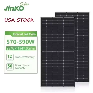 580W Solar Panels N Type Glass Glass 48V Solar System USA Stock Solar
