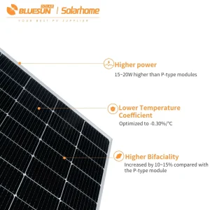590w 600W Solar Panel Price Topcon Solar Panel Highest Efficiency Solar Panel for Mobile Homes