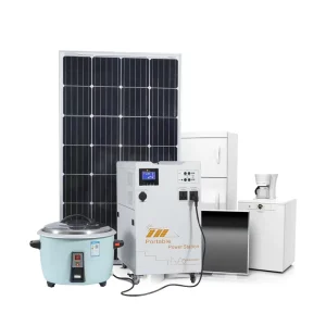 5KVA Inverter Solar Energy System Hybrid 80A 48VDC Lithium Battery Portable Solar Power Station for Home