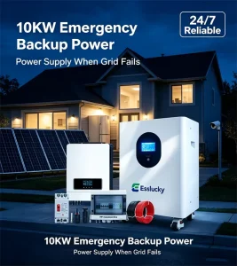 全套混合太阳能系统 5KW 10KW 12KW 20KW 配备 20KWH 30KWH 锂离子电池，适用于商业用途