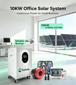 5KW 10KW 20KW 30KW Solar Panel System Hybrid Inverter LiFePO4 Battery Storage for Residential Roof Use