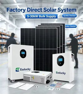 离网混合太阳能储能系统 5KW 10KW MPPT 锂离子一体式太阳能电池板发电系统 家用