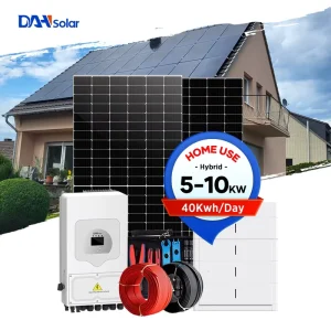 5KW 10KW Solar System Hybrid Off Grid Solar Panel Power System for Home With Storage Battery and Inverter