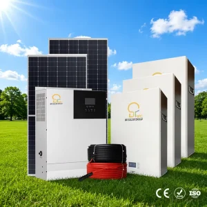 5KW 48V Off-Grid Complete Solar Energy Storage System With Lithium Battery Full Cable & Breaker Accessories