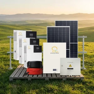 5KW Off-Grid Monocrystalline Silicon MPPT Solar Power System 48V Pure Sine Wave Hybrid Inverter Home Energy Storage Kit