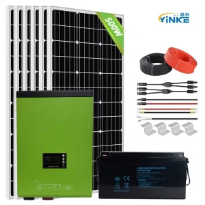 5KW Off-grid Solar Panel System Full Set MPPT Inverter Batteries Mounting Structure Home Solar Power Generation Kit