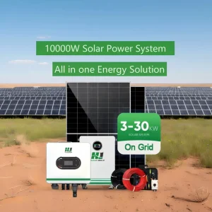 5KW OnGrid Hybrid Solar Power System Complete Kit With Lithium Battery Solar Inverter Solar Panel for Home Use OEM ODM