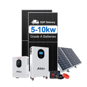 混合太阳能发电系统 5Kw 10Kw 15Kw 20Kw 30Kw 离网式家用太阳能电池板套件全套