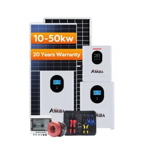 5Kw 10Kw 太阳能电池板，带锂电池 MPPT 控制器和逆变器完整套件 10kva 家用混合太阳能系统