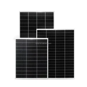 定制5W 10W 15W 20W 30W刚性玻璃单晶太阳能电池板50W 80W 100W光伏组件，适用于花园家庭太阳能系统