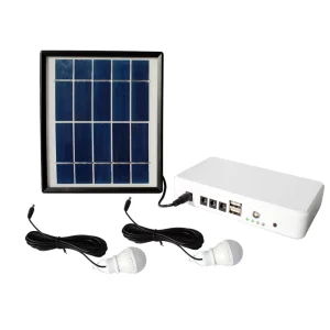 5W 6V Portable Solar Lighting Kit System Home