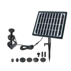 5W Solar Powered Water Garden Fountain Pump with 5LED