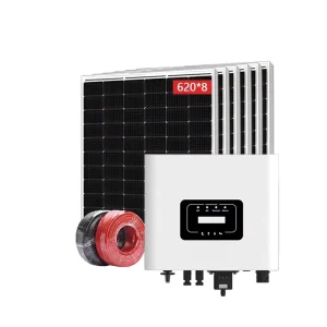 5kW 10kW 15kW 混合太阳能系统全套套件，包括逆变器、太阳能电池板和电池，适用于住宅和商业用途
