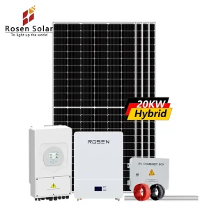 太阳能系统5kW 10kW 20kW 30kW太阳能电池板与电池和逆变器成套套件混合太阳能系统为家庭