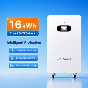 5kWh 10kWh 16kWh off Grid Solar Lithium Iron Phosphate 100Ah Wall Mounted Home Backup Battery 51.2V for Inverter System