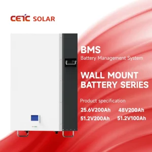 5kWh 10kWh Home Lithium Battery Solar LiFePO4 BMS with IP65 Protection Class and CAN Communication Port