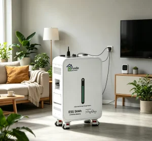 5kWh All-in-one Solar Energy Storage System LiFePO4 Battery 6200W Grid Hybrid Inverter BMS CAN Home Power Backup UPS