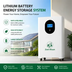 5kWh LiFePO4 Home Energy Storage Battery Solar Backup Power System All-in-One Lithium Iron Phosphate UPS