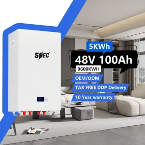5kWh Solar Power Wall Mounted off Grid Lithium Ion Battery 48V 100Ah/200Ah Home Energy Storage LiFePo4 Battery