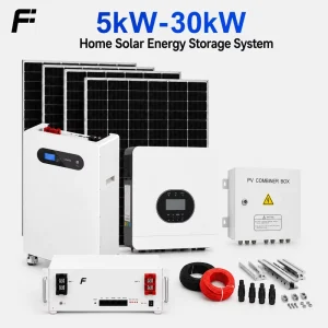 5kva 8kw 10kw Solar Power System Complete Hybrid Set 20kw 25kw Solar Panel System Solar Energy System Off Grid