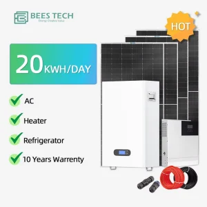 家用完整太阳能电池板电源系统5kw 10kw 15kw 20kw混合离网太阳能电源系统