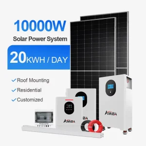 混合太阳能系统套件 5kw 10kw 20kw 30kw 逆变器 锂电池 LiFePO4 电池 太阳能电池板 用于住宅电力存储