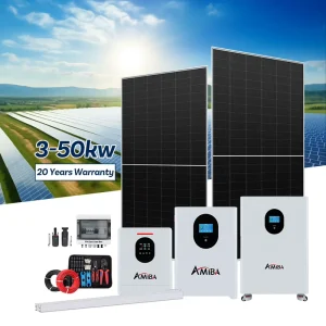 欧盟库存一体式5kw 10kw 30kw 50kw工业光伏太阳能系统并网（家用）