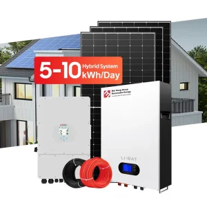5kw to 20kw Off Grid Hybrid Solar Power Energy System Complete Solar Kit Solar Panels With Battery and Inverter for Home