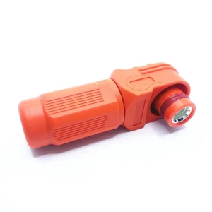 6 mm Pin 100A HV Plug Heavy-Duty Battery Power Energy Storage Cable Connector Orange