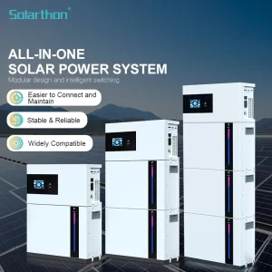 6.2KW 6200W All In One 51.2V 100Ah LiFePO4 Hybrid Grid Home Solar Energy System CAN Communication