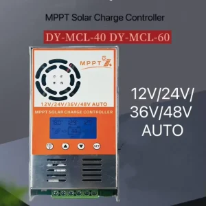 60 Ampere Solar MPPT Charge Controller Photovoltaic Cell Regulator Suitable for Solar Systems in Boats Yachts and RVs