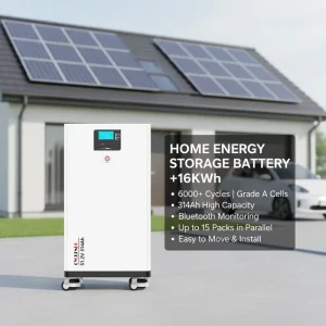 6000 Cycles 10-year Warranty 16kw Lifepo4 Battery 16kwh Lithium Ion Solar Battery 51.2v 314AH Lifepo4 for Home Energy Storage