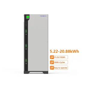 6000 Deep Cycles Solar Energy Storage Battery 5.22kWh-20.88kWh Solar Lithium Battery 102Ah LiFePO4 Battery
