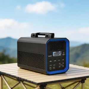 600W High-Capacity Portable Camping Power Station with Solar Panel and Car Power Supply
