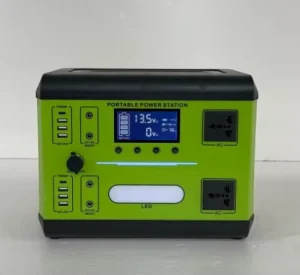 600W Outdoor Camping Portable Power Station Emergency Backup Solar Generator with External Battery Car Power Source