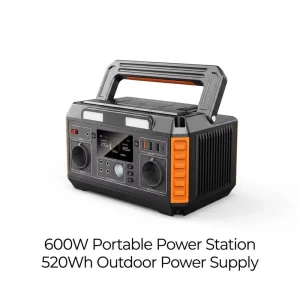 600W Portable Power Station 520Wh LiFePO4 Solar Generator Outdoor Backup Battery with AC USB C Fast Charging OEM