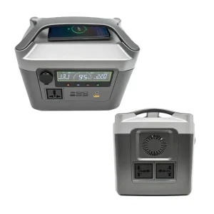 600W Portable Power Station Emergency Lithium Battery Power Backup Solar Generator for Outdoor Camping Home with Flashlight