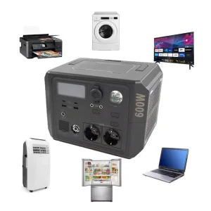 600W Portable Power Station Solar Generator Camping Backup Battery