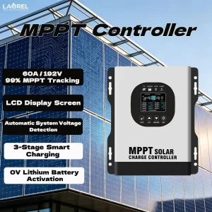 60A 192V MPPT Solar Charge Controller 20°C to 65°C Fan Cooling 0 to 3000m for PV Commercial Buildings