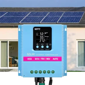 60A Solar Charge Controller 60V 72V 96V Automatic Recognition for Off-Grid Solar Energy Systems