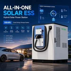 60KWh BESS Solar Battery Energy Storage System Photovoltaic C&I ESS All in One Off Grid Hybrid Solar Power Station LiFePO4
