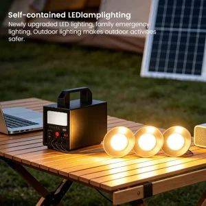 60W 6V Pure Sine Wave MPPT Solar Power System with LiFePO4 Battery, Solar Energy Generator