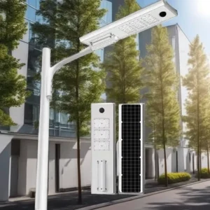 60W 80W 100W 120W Road IP65 Aluminum Body DC Power Supply PIR/IR Motion Sensor Solar LED Street Light 3000K-6000K Color Temp CE
