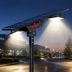 60W LED Solar Street Light IP66 Waterproof Aluminum Lamp for Rural Road Courtyard Garden Outdoor Pole Mount