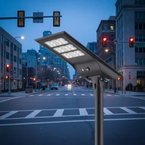 60W Mono Solar LED Street Lighting System, All-in-One, LiFePO4 Battery, Sun-Tracking, IP65, Road Lighting