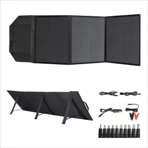 60W Outdoor Solar Folding Panels Foldable Portable Lightweight Outdoor Camping Supplies