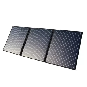 60W Portable Monocrystalline Foldable Solar Panel Lightweight Waterproof IP68 Junction Box 23% Efficiency Black Outdoor Camping