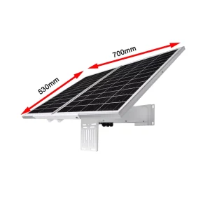 60W Solar Panels with Built in Battery 30AH Outdoor DC5/12 Voltage Solar Panel with Built Controller for 4G Router Wifi